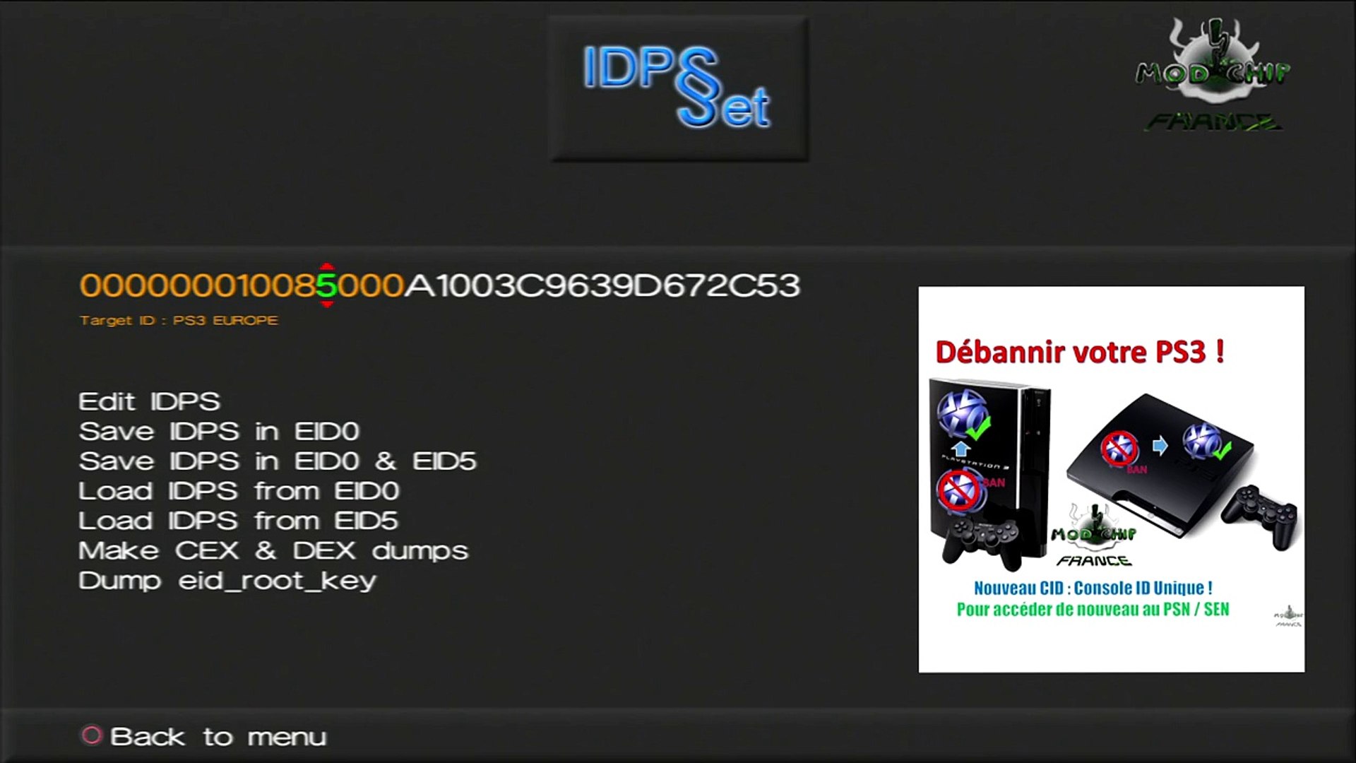 Tuto debannir une PS3 définitivement avec IDPset. PS3 jailbreak - Vidéo  Dailymotion