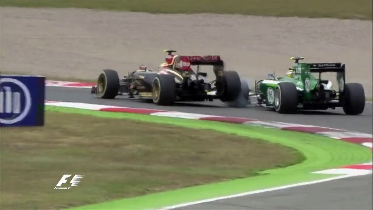 Maldonado and Ericsson Collided in Spain 2014