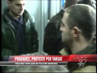 Protesta e tregtarëve në Pogradec - News, Lajme - Vizion Plus