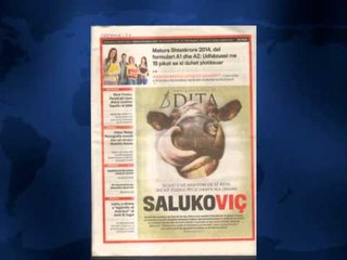 SHTYPI I DITES TITUJT KRYESORE TE FAQEVE TE PARA TE GAZETAVE SHQIPTARE E MERKURE 26 SHKURT 2014
