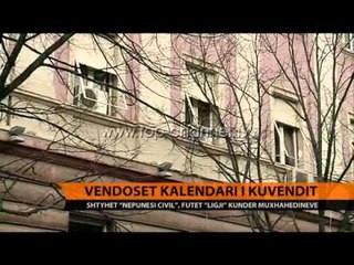 Vendoset kalendari i Kuvendit - Top Channel Albania - News - Lajme