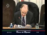 Roma - Audizione del Ministro dell'economia e delle finanze Pier Carlo Padoan (25.11.15)