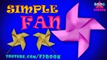 Rotating Paper Fan - Easy Origami Instructions - How to Make a Fan