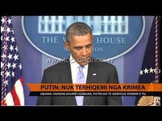 Putin: Nuk tërhiqemi nga Krimea - Top Channel Albania - News - Lajme