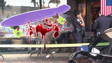 Deranged man dies after taking a fatal strike to the head from a skateboard
