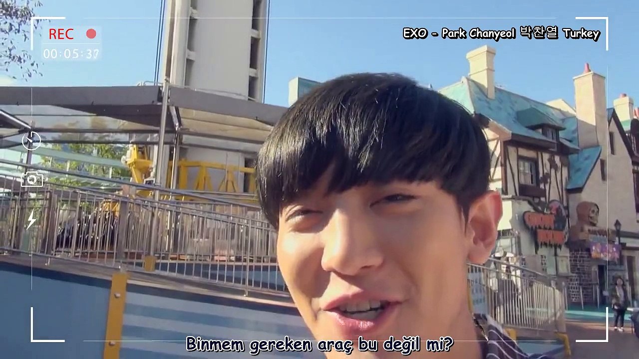 [151125/ TR Altyazılı] Chanyeol Lotte World Live in Gyro Drop