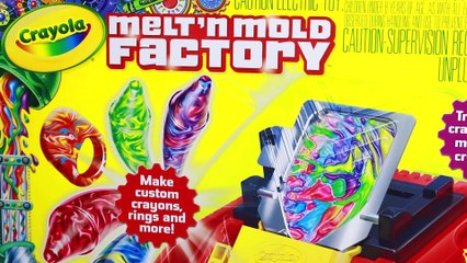 Crayola Melt N Mold Factory DIY RINGS For BABY Alive Dolls TOY FAIL Rainbow Crayon Maker Molds