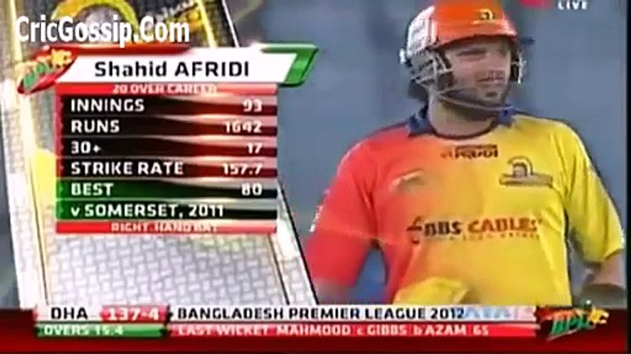 SHAHID AFRIDI BEST SIX EVER
