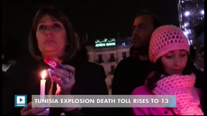 Tunisia explosion death toll rises to 13
