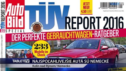 NAJSPOĽAHLIVEJŠIE AUTÁ SÚ NEMECKÉ