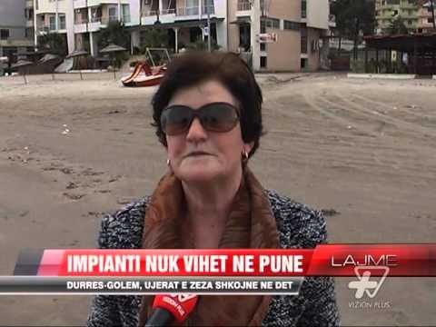 Ujërat e zeza derdhen në Detin Adriatik, impianti nuk punon - News, Lajme - Vizion Plus