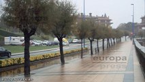 Lluvias persistentes y rachas viento en Euskadi