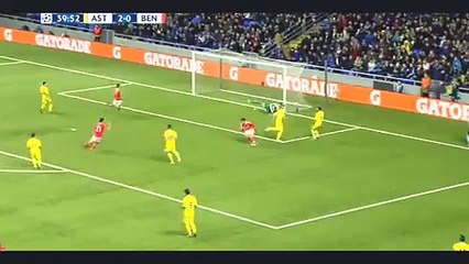 Goal Raúl Jiménez - FC Astana 2-1 Benfica - 25-11-2015