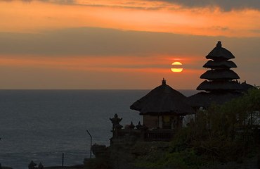 Sunset At Tanah Lot Bali