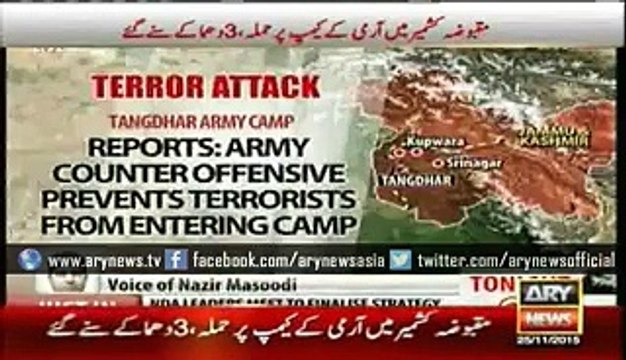 Jammu Kashmir Militants Attack Army Camp in Tangdhar