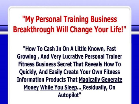 Personal Training Business, And Fitness Related Courses