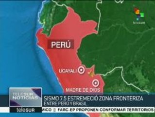 Sismo de magnitud 7,5 sacude la frontera entre Perú y Brasil