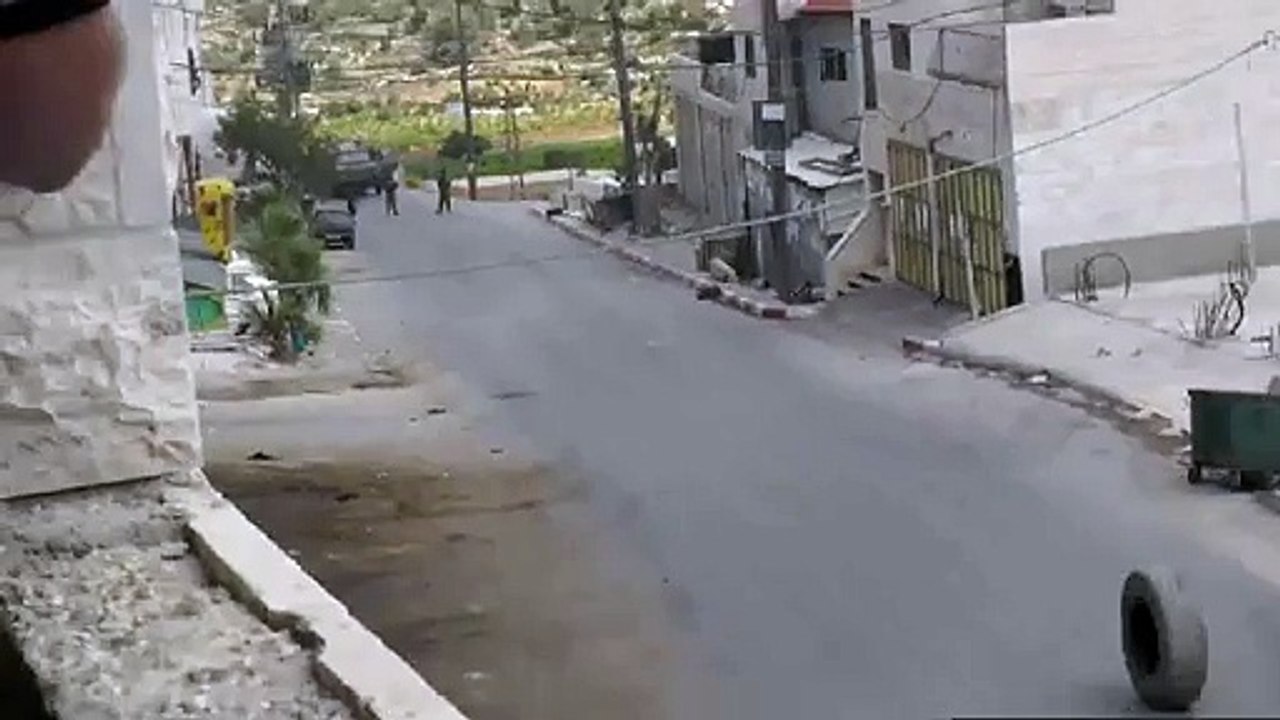 Army Israeli Soldier Knocked Down By Big Truck Tire Rolling