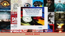 Read  Procedural Coding and Reimbursement for Physician Services Applying Current Procedural Ebook Free