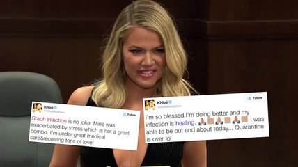 Khloe Kardashian Recovering From Staph Infection
