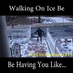 Amazing Slip On Ice Funny Video