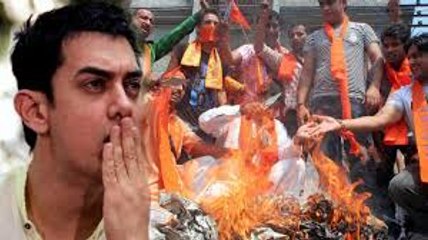 انتہا پسند ہندوؤں نے عامر خان کو بھی نہ بخشا۔۔۔