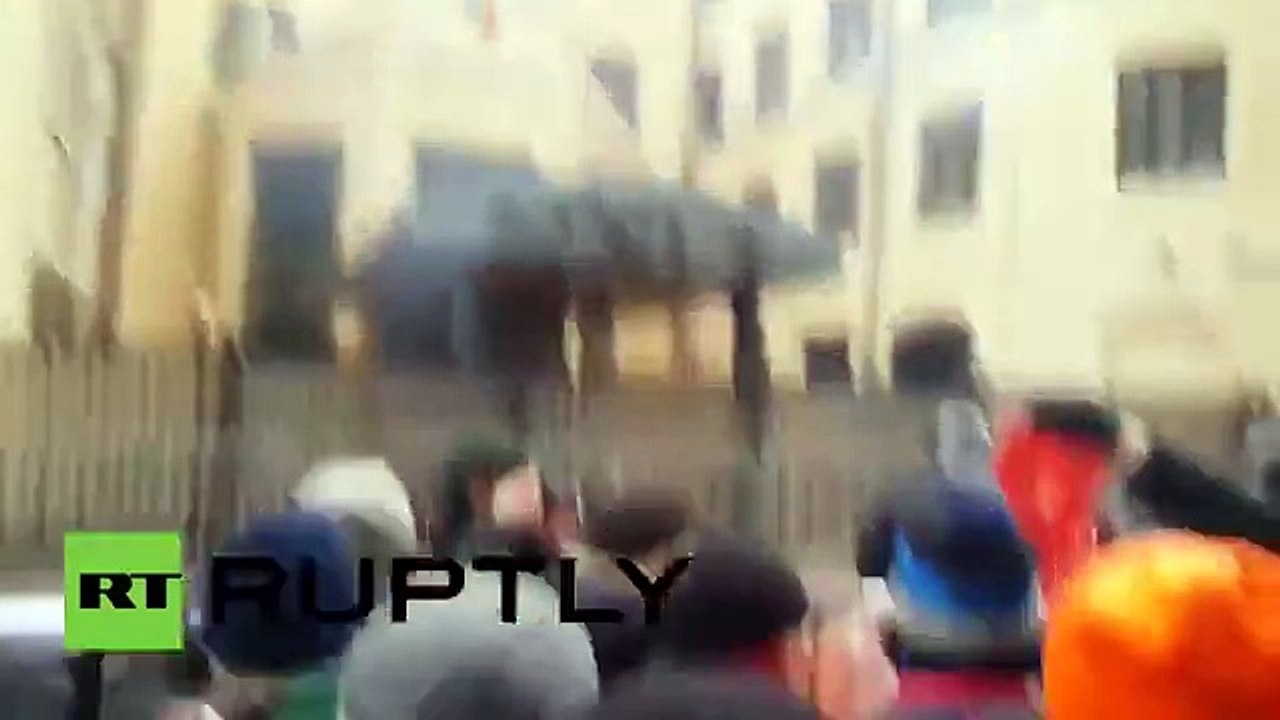 Así fue la protesta a las afueras de la Embajada de Turquía