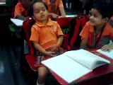 This kid will remind you of your childhood... Haha, we've all done this in school!