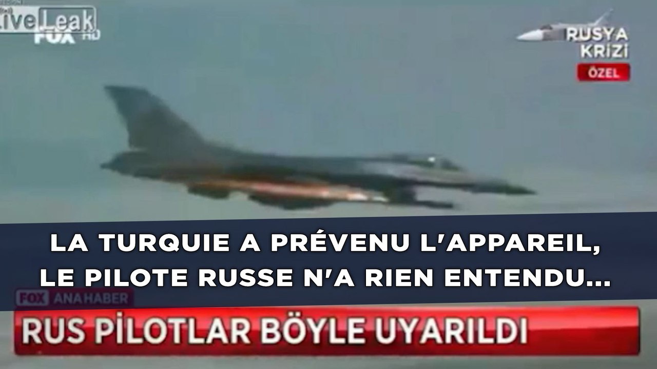 Chasseur abattu: La Turquie a prévenu l'appareil, le pilote n'a rien entendu...