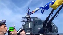 Russian Navy Northern Fleet mark Victory Day 2015 with Aircraft and Warships