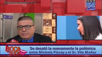 Download Video: Se desató nuevamente la polémica entre Michela Pincay y el Sr. Vito Muñoz