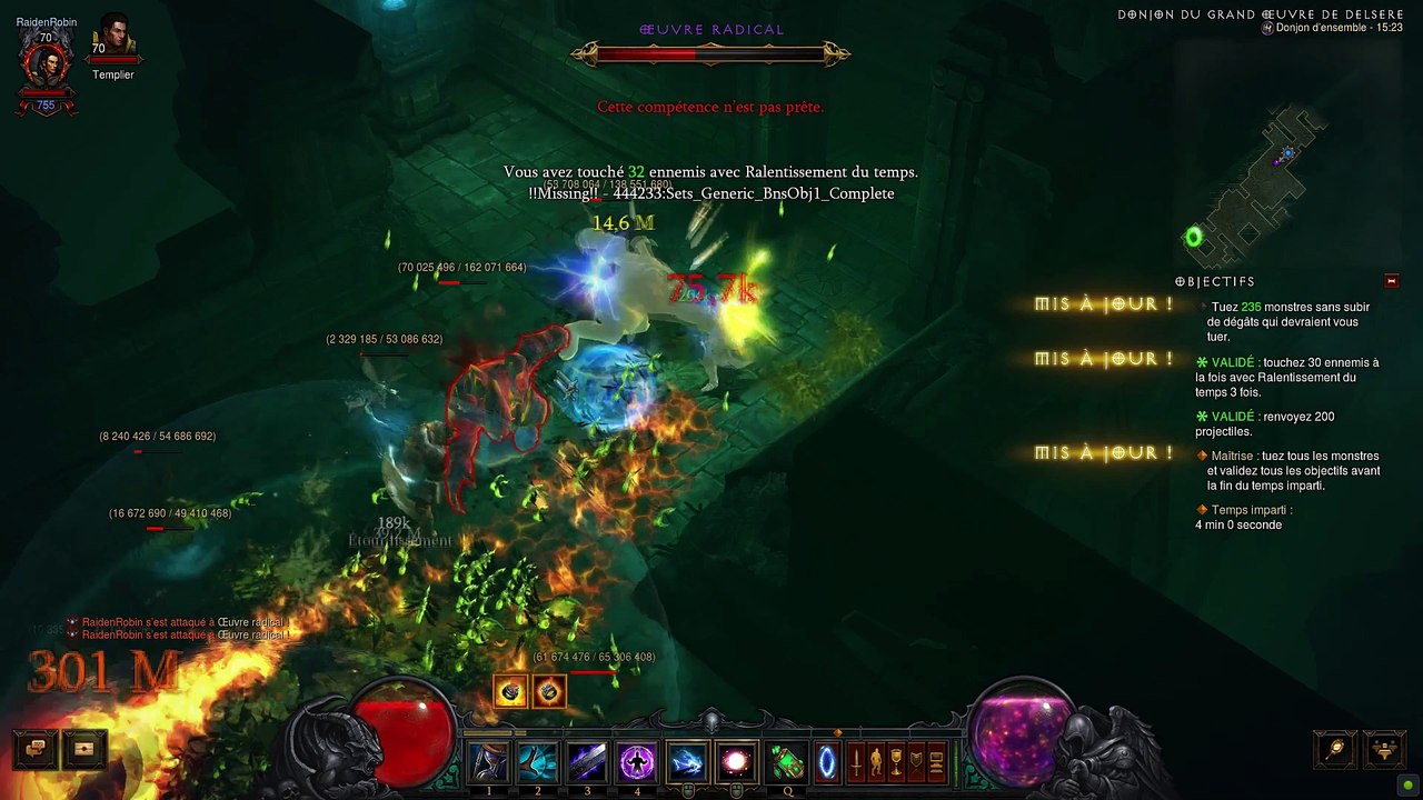 Diablo 3 Patch 2.4 Sorcier Donjon ensemble Delsere