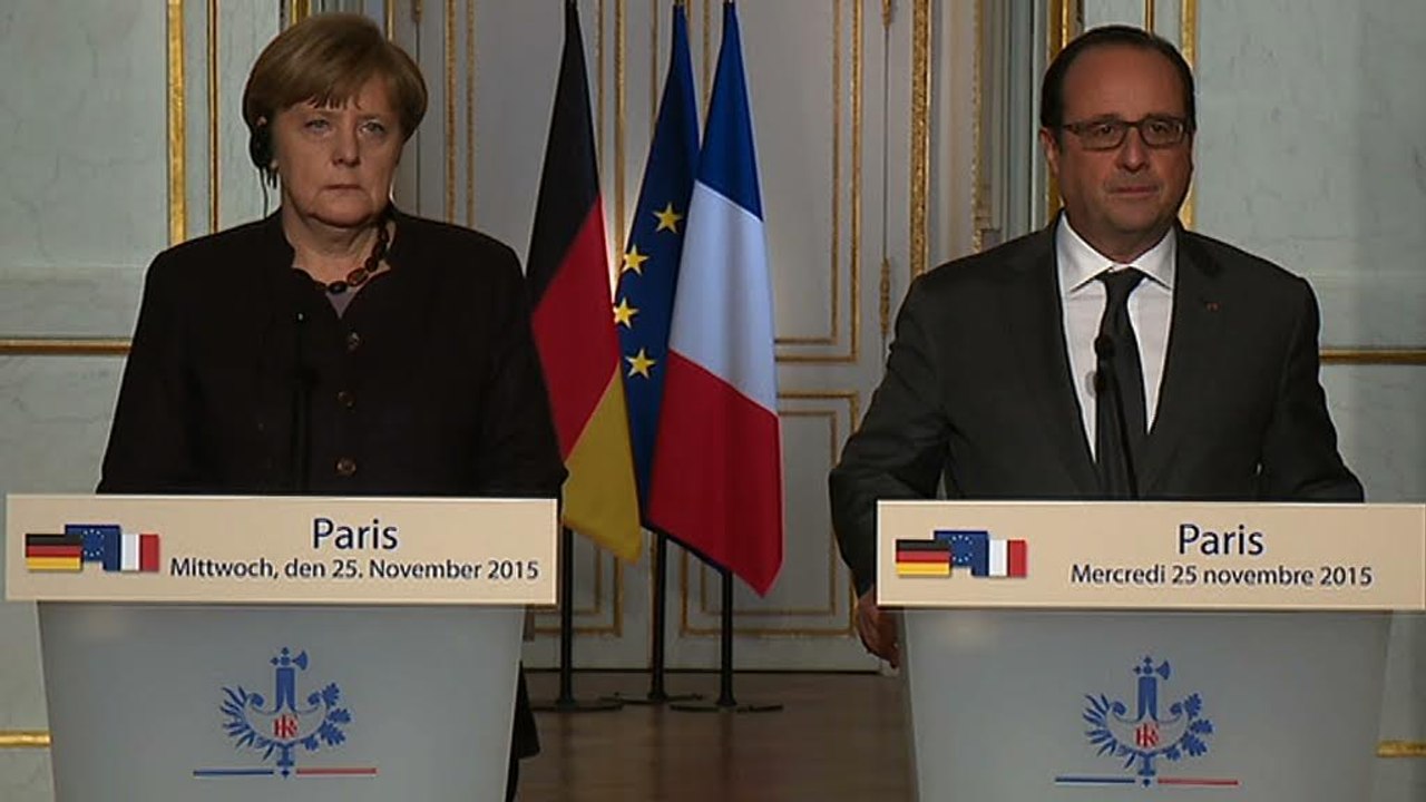 Déclaration conjointe avec la Chanceliere Angela Merkel