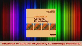 Textbook of Cultural Psychiatry Cambridge Medicine PDF