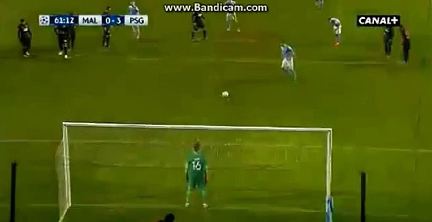 Markus Rosenberg Penalty Missed Malmo FF 0 - 3 Paris Saint Germain 25.11.2015