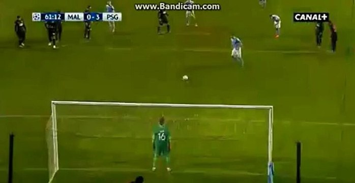 Markus Rosenberg Penalty Missed Malmo FF 0 - 3 Paris Saint Germain 25.11.2015