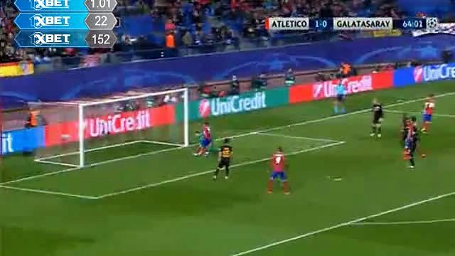 2-0 Antoine Griezmann Second Goal - Atletico Madrid v. Galatasaray 25.11.2015 HD