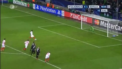 Banega Goal - B. Monchengladbach 4-2 Sevilla - 25-11-2015