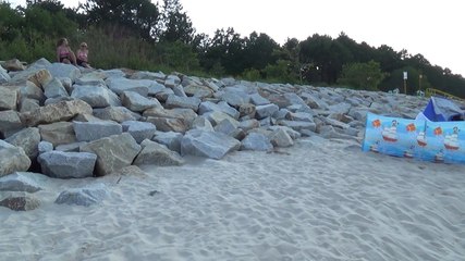 EROZJA MORSKA PLAŻY W KARWIEŃSKICH BŁOTACH part1