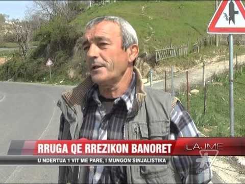Vidhet sinjalistika e rrugës, rrezikohen banorët - News, Lajme - Vizion Plus