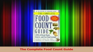 PDF Download  The Complete Food Count Guide PDF Full Ebook