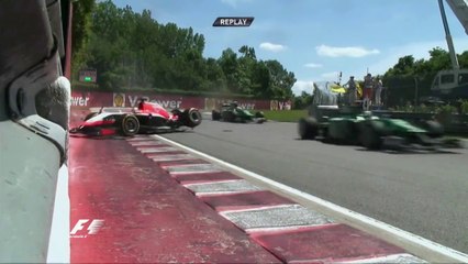 Chilton and Bianchi Crash in Canada 2014