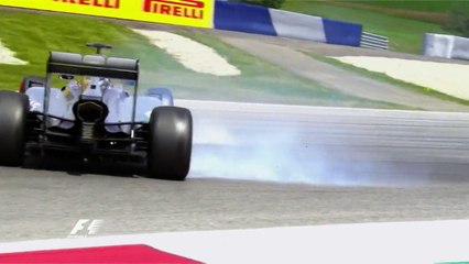 Hamilton Spins in Austria Qualifying 2014