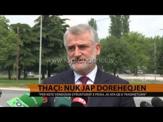 Maqedoni, Thaçi: Nuk jap dorëheqjen - Top Channel Albania - News - Lajme