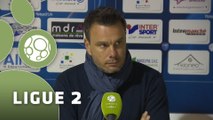 Conférence de presse Bourg en Bresse 01 - Paris FC (4-1) : Hervé DELLA MAGGIORE (BBP) - Denis RENAUD (PFC) - 2015/2016