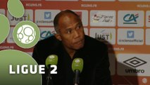Conférence de presse RC Lens - Chamois Niortais (1-1) : Antoine  KOMBOUARE (RCL) - Régis BROUARD (CNFC) - 2015/2016