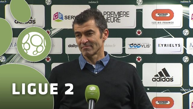Conférence de presse Red Star F.C - AC Ajaccio (1-1) : Rui ALMEIDA (RED) - Olivier PANTALONI (ACA) - 2015/2016