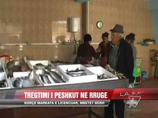 Korçë, tregtimi i peshkut në rrugë - News, Lajme - Vizion Plus