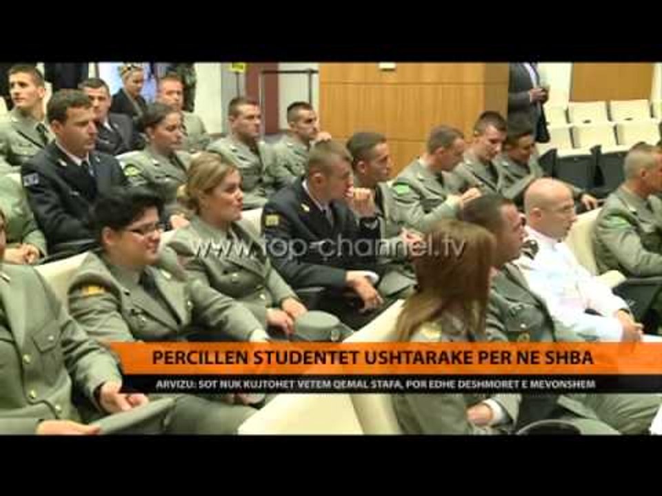 Përcillen studentët ushtarakë për në SHBA - Top Channel Albania - News - Lajme