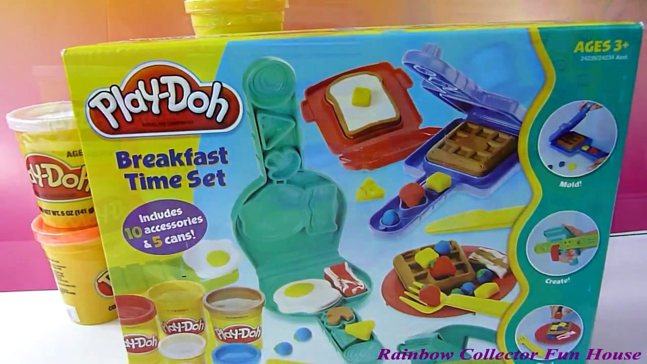 Play-Doh Breakfast Time Set Making Waffles Noodles Eggs Play- Doh